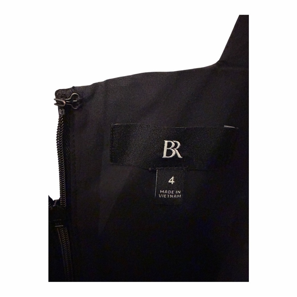 Banana Republic Black Midi Dress Corset Whimsigoth Cottagecore Size 4 Pockets - Picture 5 of 14